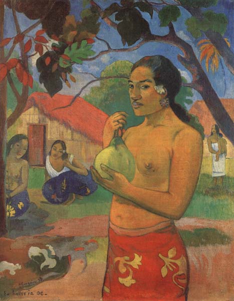 Woman Holding a Fruit